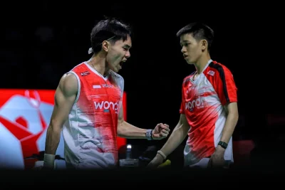 Key Strategy: FOTO: Raymond/ Nikolaus Melaju ke Final Indonesia Open 2026