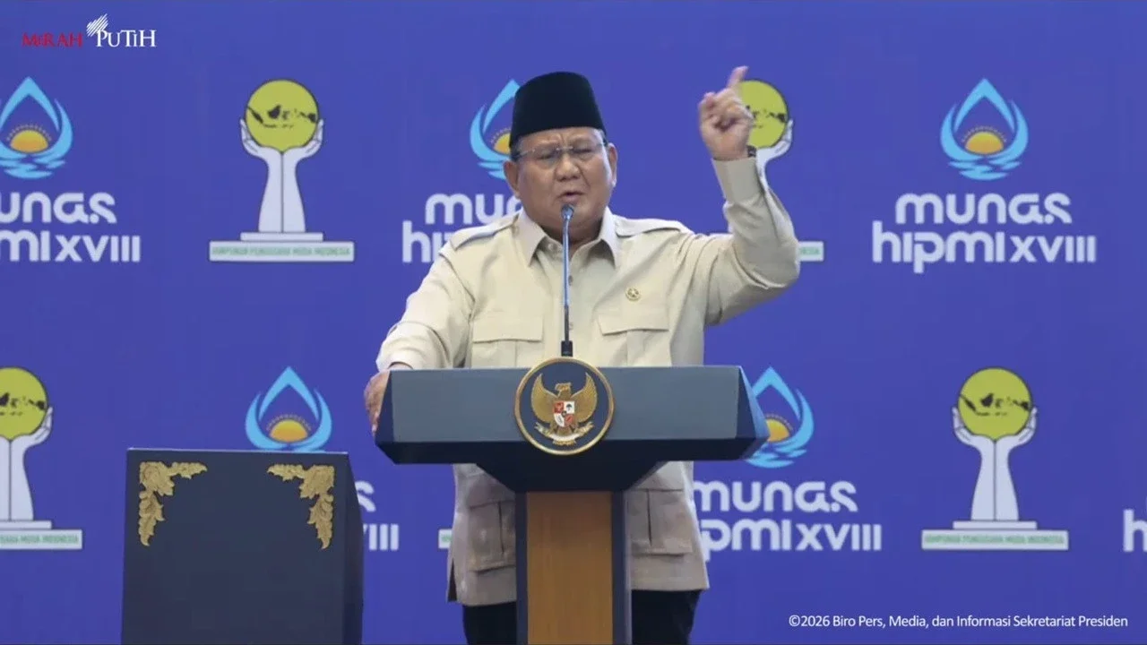 Pesan Prabowo Depan Pengusaha Muda: Indonesia Butuh Pengusaha Militan Tidak Kenal Menyerah