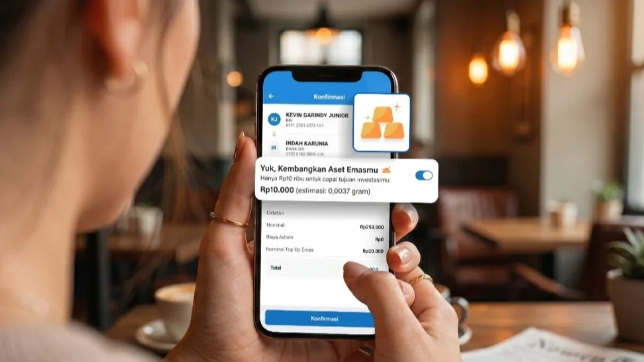 BRI Hadirkan Fitur ‘Toggle’ Nabung Emas Otomatis di BRImo, Transfer Sekaligus Berinvestasi Mulai dari Rp10 Ribu