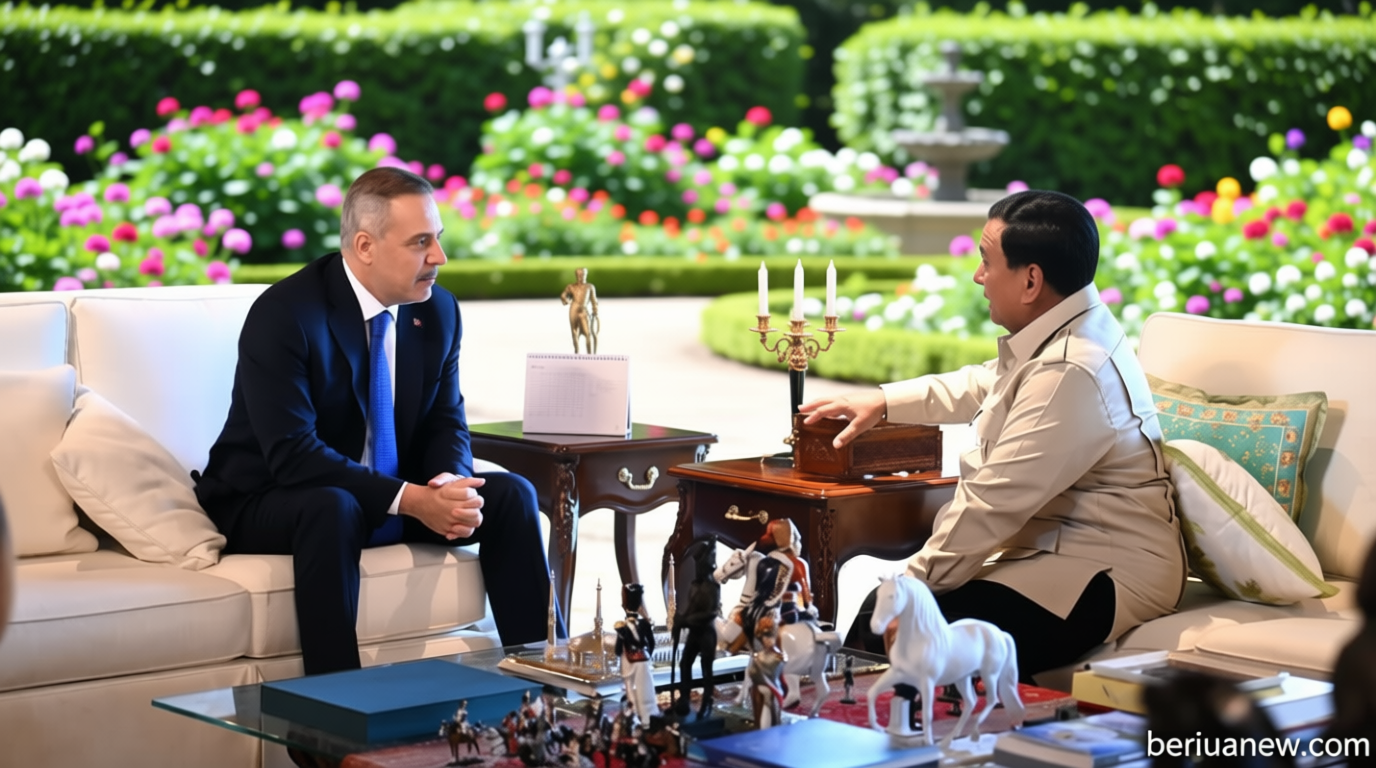 Prabowo Terima Menlu Türkiye, Bahas Palestina hingga Iran