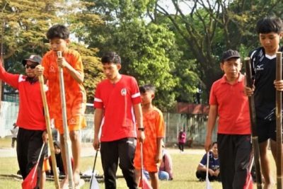 Key Strategy: Wabup Ajak Anak-anak Lestarikan Budaya Lewat Lomba Egrang Magetan di Festival Bambu 2026