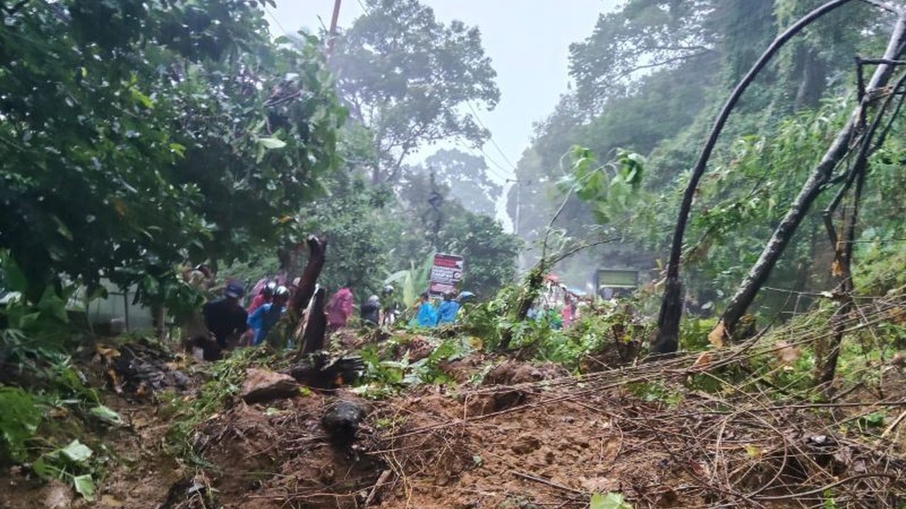 Polisi Tutup Total Arus Padang-Painan Akibat Longsor, Pembersihan Material Dipercepat
