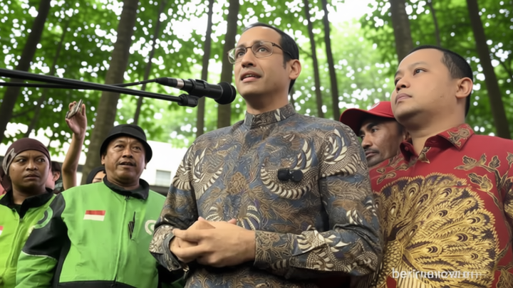 Solution For: Nadiem Makarim: Terima Kasih Para Pengemudi Ojol, Salam Satu Aspal