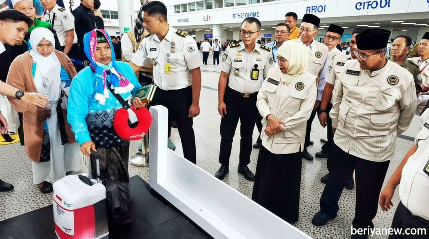 Khofifah: Layanan Seamless Corridor Percepat Debarkasi Jamaah Haji Surabaya