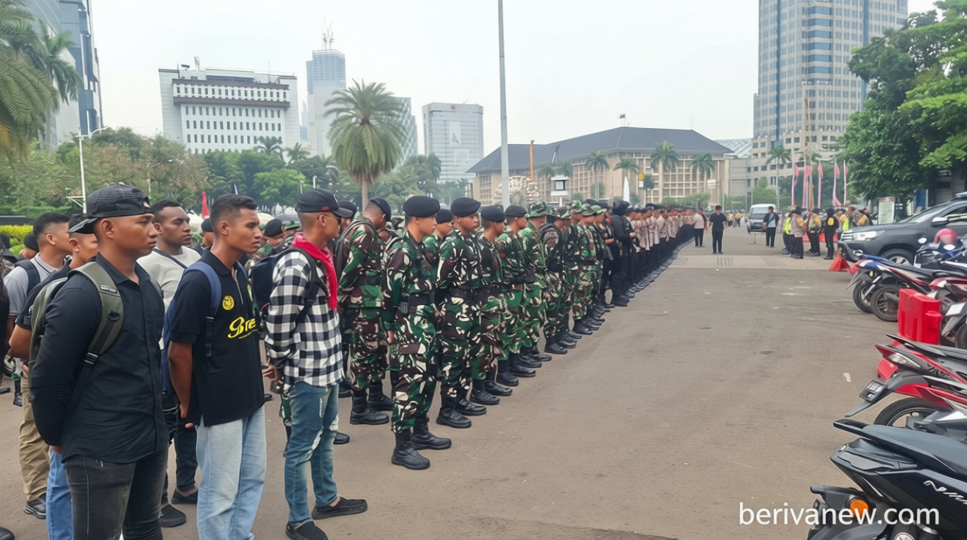 3.761 Personel Gabungan Diterjunkan, Pengamanan Demo di Jakarta Diperketat