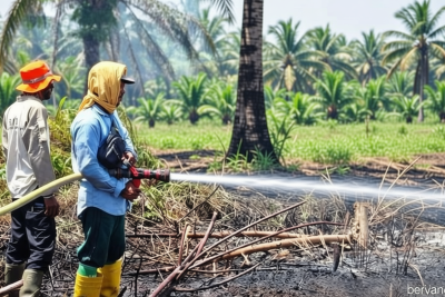 Key Issue: Kebakaran Lahan Nagan Raya Meluas hingga 60 Hektare, Tim Gabungan Terus Berjibaku