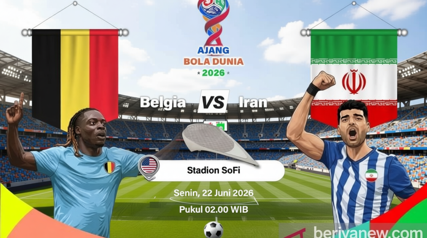 Main Agenda: Tekanan Mental Bebani Belgia vs Iran di Piala Dunia 2026: Siapa Unggul?