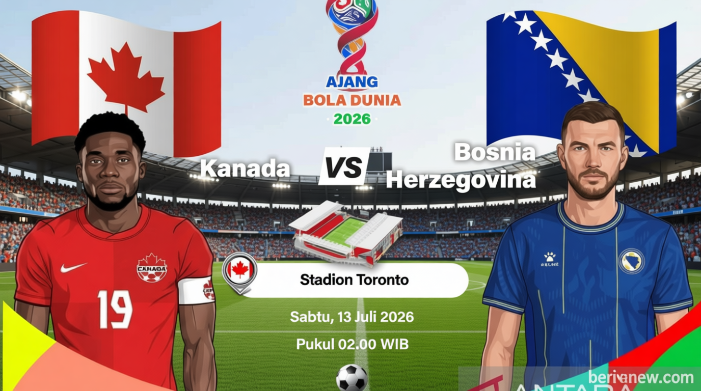 Main Agenda: Piala Dunia 2026: Intip Susunan Pemain Kanada vs Bosnia-Herzegovina di Laga Grup B