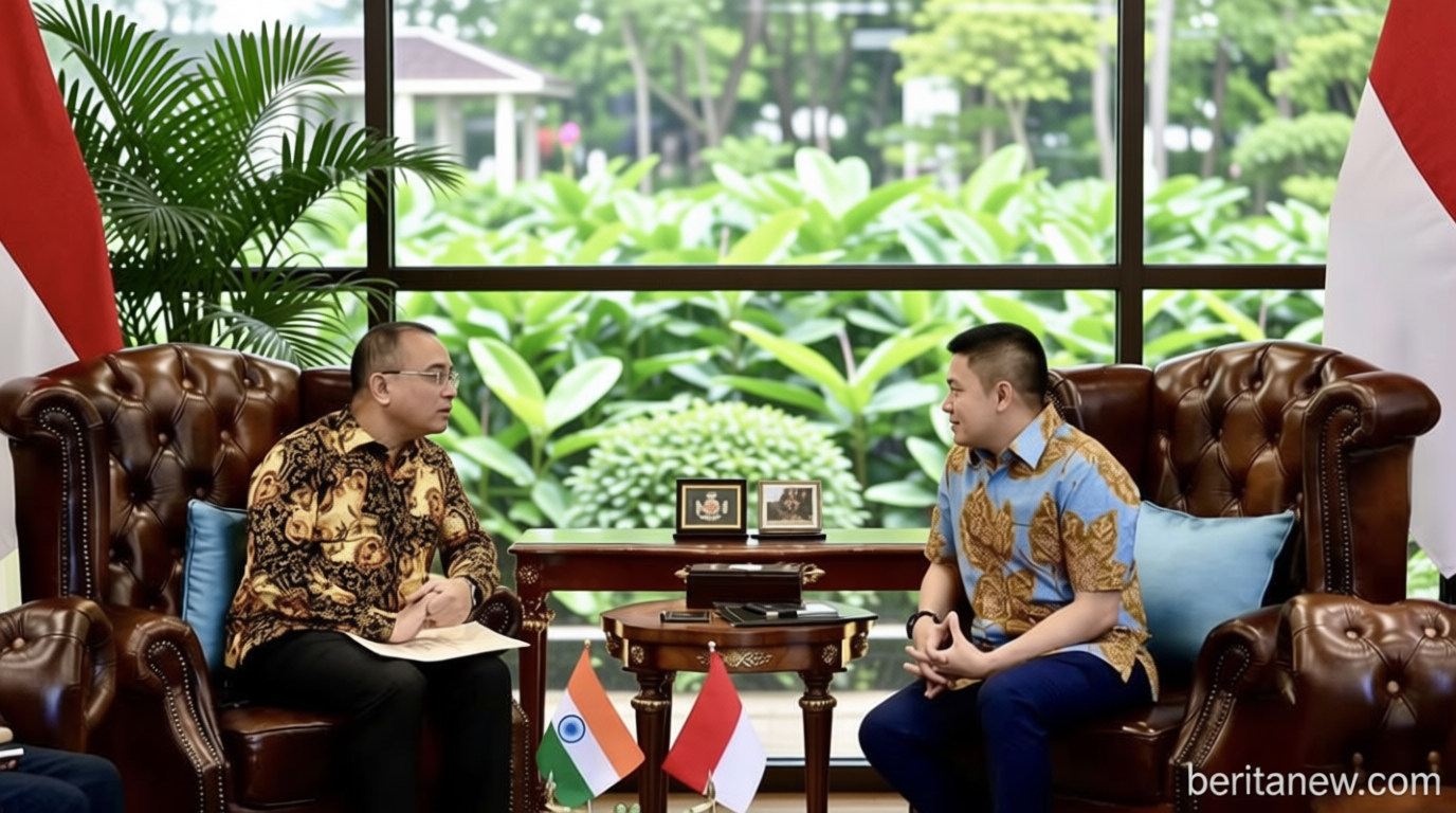 Main Agenda: Dubes India Temui Seskab Teddy, Bahas Kunjungan PM Narendra Modi ke Indonesia