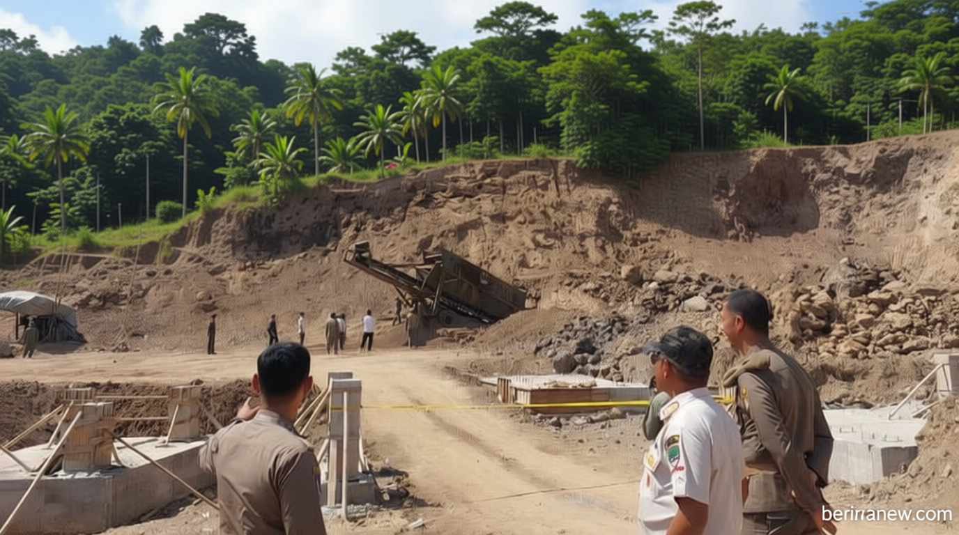 Satpol PP Sumedang Setop Lima Perusahaan Tambang Ilegal, Tegaskan Kepatuhan Izin
