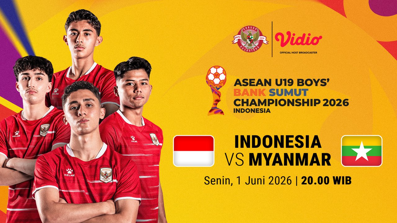 Ayo Garuda Muda! ASEAN U19 Boys Championship 2026: Indonesia vs Myanmar Hanya di Vidio