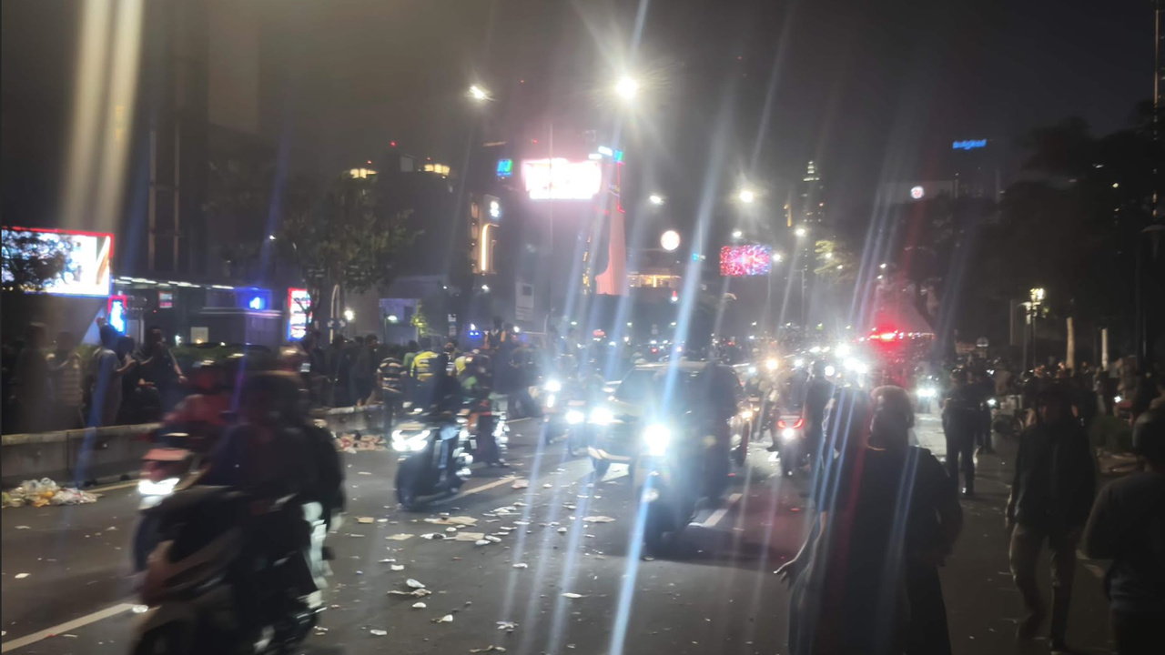 Jalan di Tosari Arah Monas Sudah Dibuka Usai Massa Bubarkan Diri
