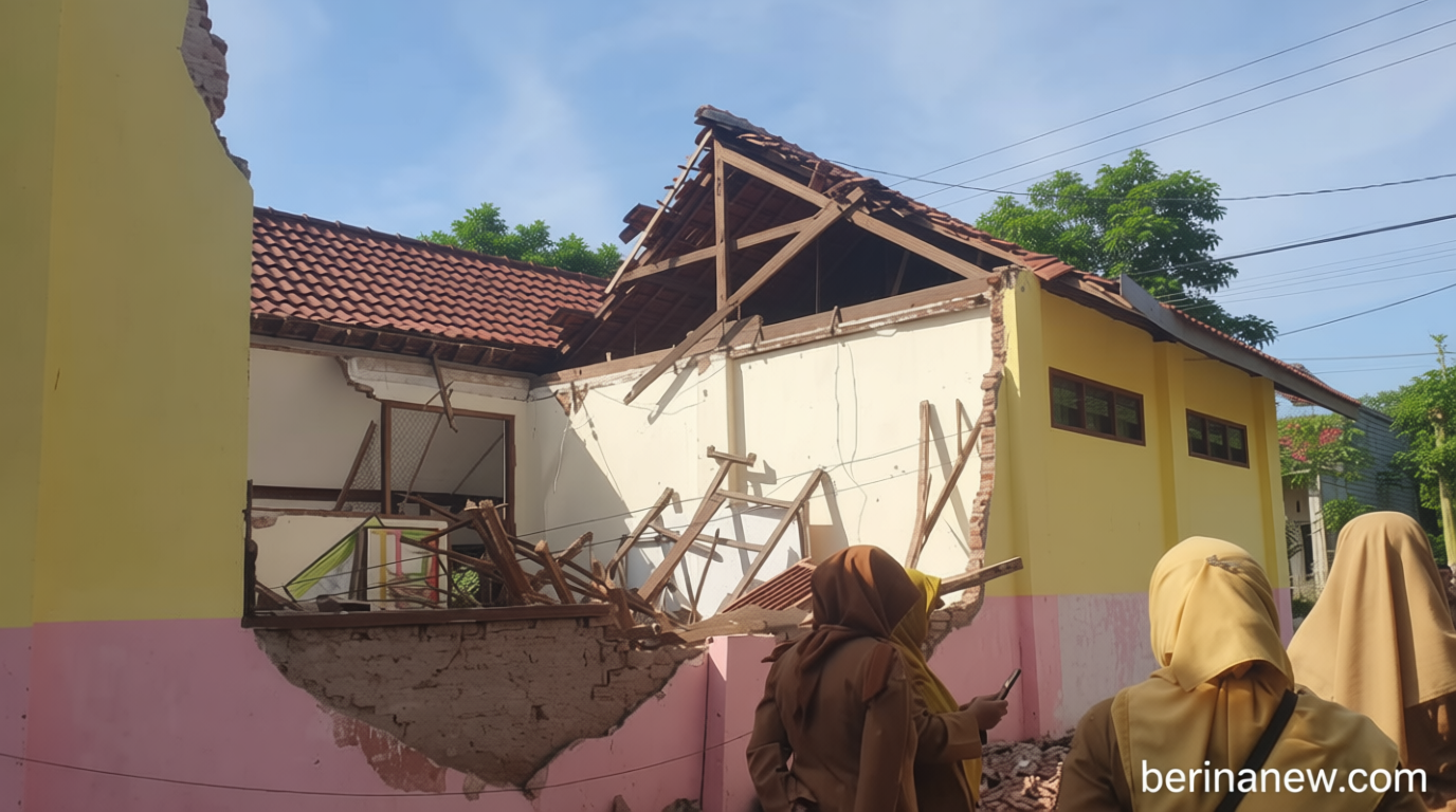 BPBD Tulungagung Siapkan Tenda Darurat untuk KBM Siswa SDN 1 Babadan