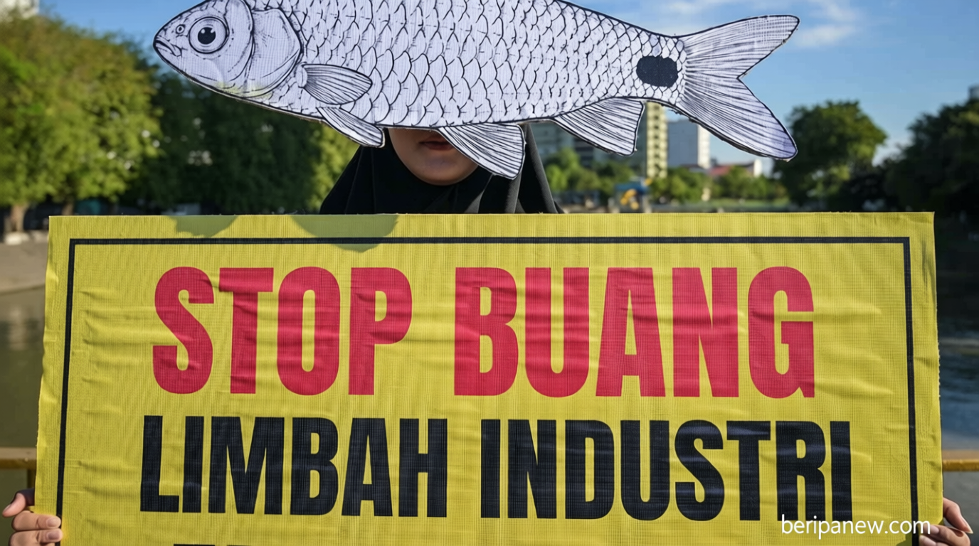 FOTO: Aktivis Ecoton Serukan Sungai Bersih pada Hari Lingkungan Hidup Sedunia