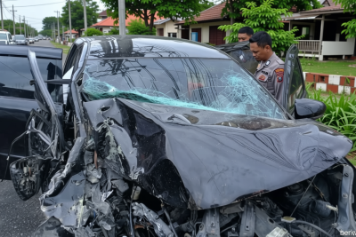 Historic Moment: 112 Paket Ganja Tujuan Medan Terbongkar Setelah Mobil Kurir Alami Kecelakaan