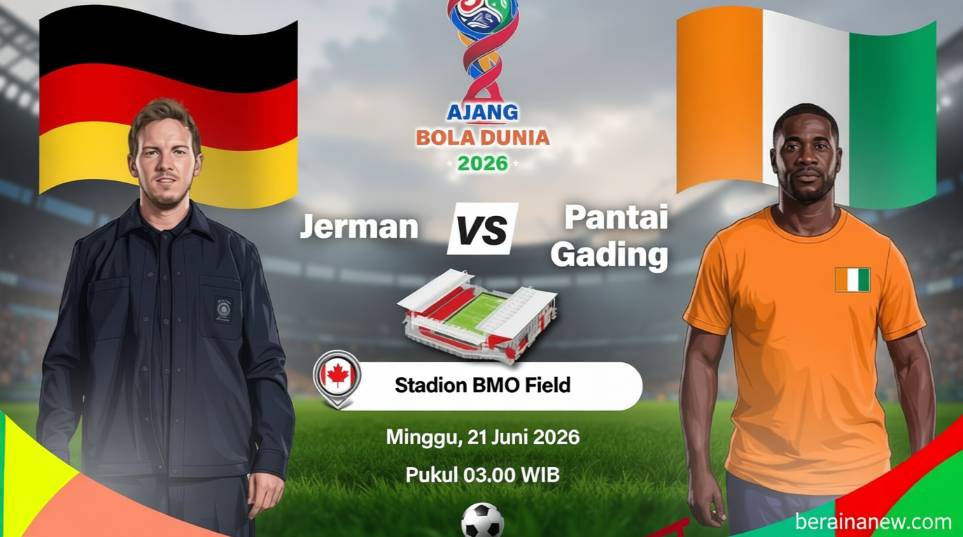 Susunan Pemain Jerman vs Pantai Gading: Duel Sengit di Piala Dunia 2026