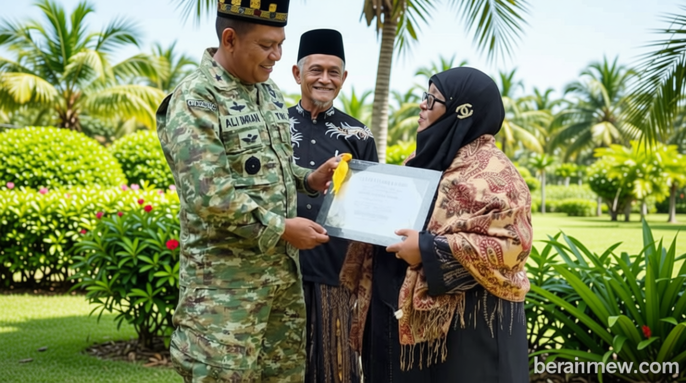 TNI Bangun Balai Pengajian Anak Yatim di Aceh Utara, Wujud Kepedulian Pasca Bencana