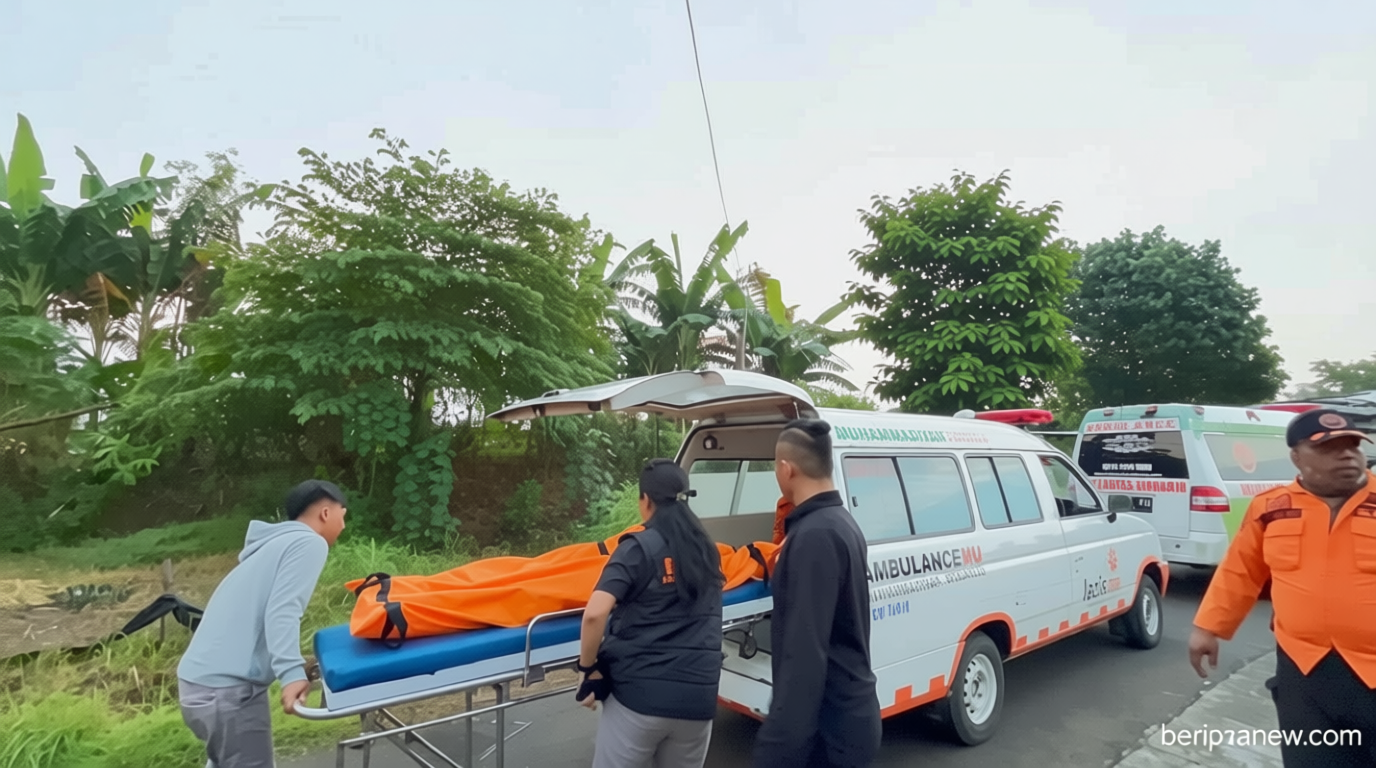 Tragis, Dua Pemotor Meninggal Dunia Usai Terjun ke Waduk Kalimati Sidoarjo