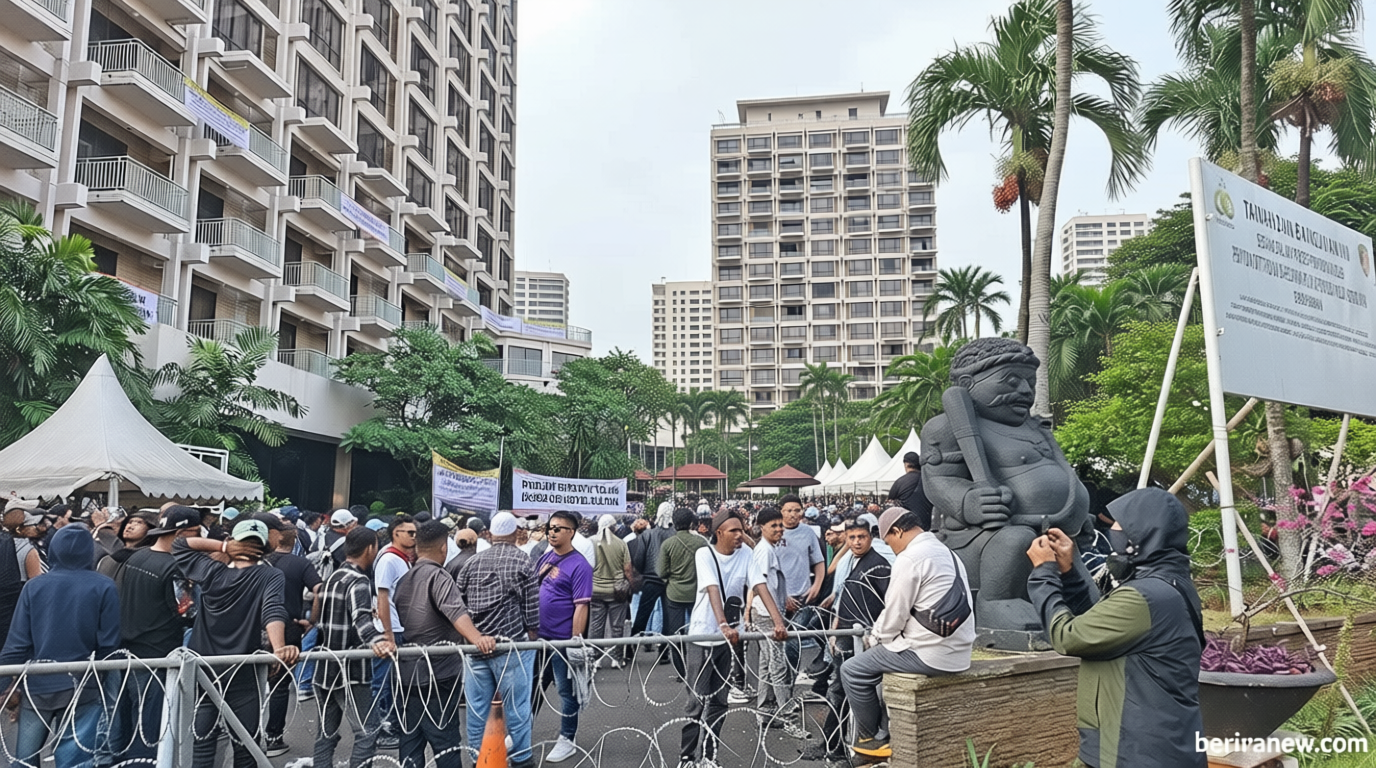 Important News: Hotel Sultan Dieksekusi Hari Ini, Kawat Berduri hingga Pengamanan Berlapis Dilakukan Polisi dan TNI