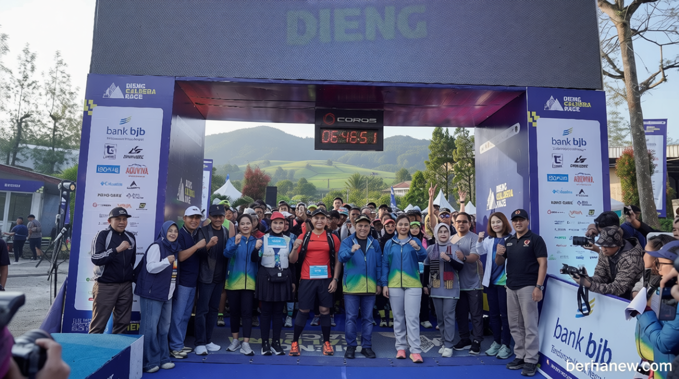 Dieng Caldera Race 2026 Sukses Digelar, Ribuan Pelari Taklukkan Dataran Tinggi Dieng Bersama bank bjb