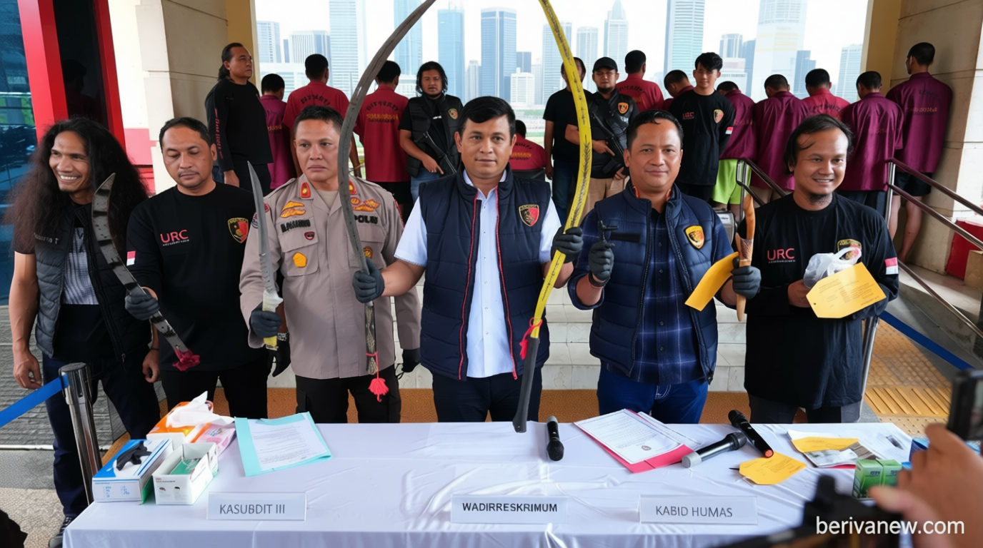 Historic Moment: Teror Jalanan Berakhir! Polda Sumut Ringkus Komplotan Begal Geng Motor yang Beraksi di 25 Titik