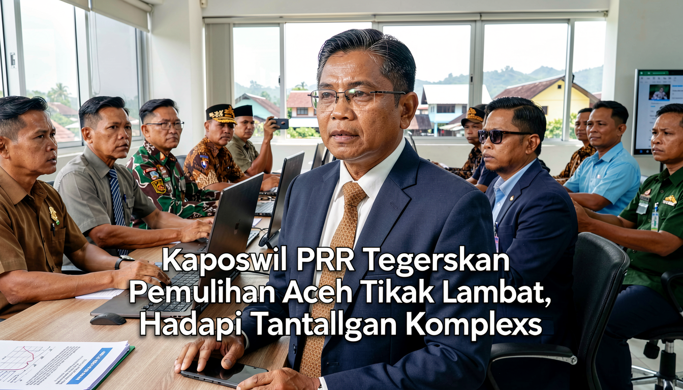 Kaposwil PRR Tegaskan Pemulihan Aceh Tidak Lambat, Hadapi Tantangan Kompleks