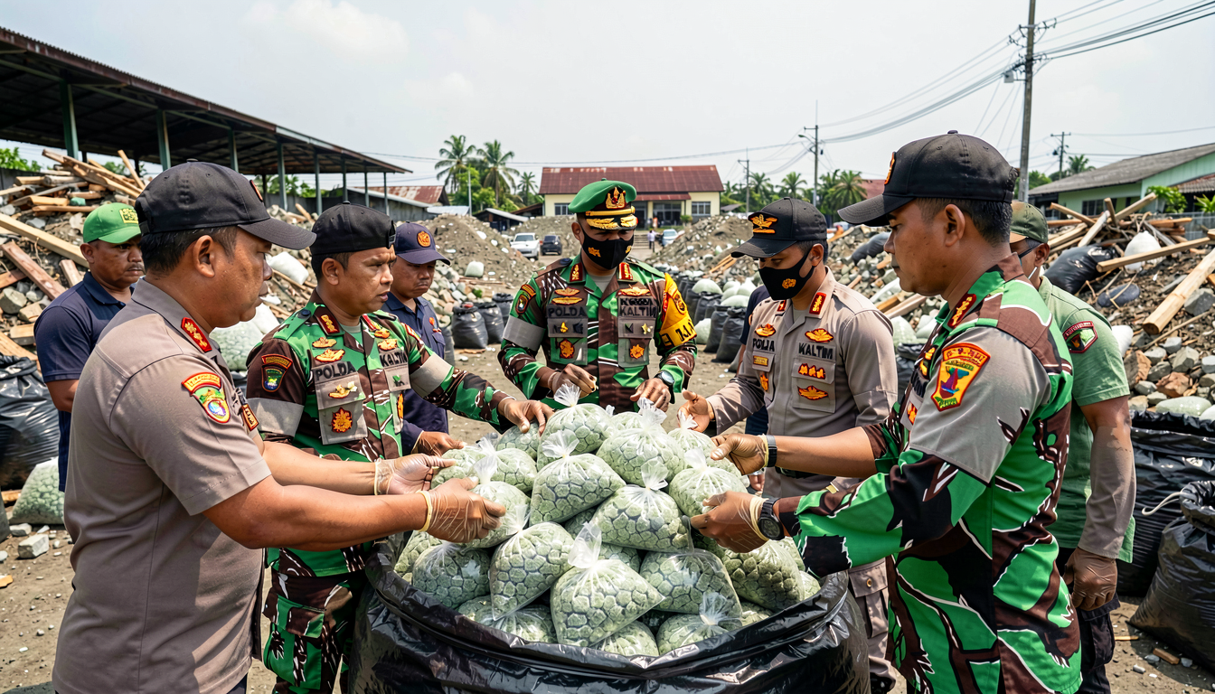 Polda Kaltim Bongkar Produksi Sabu Jaringan Internasional Kaltim di Balikpapan