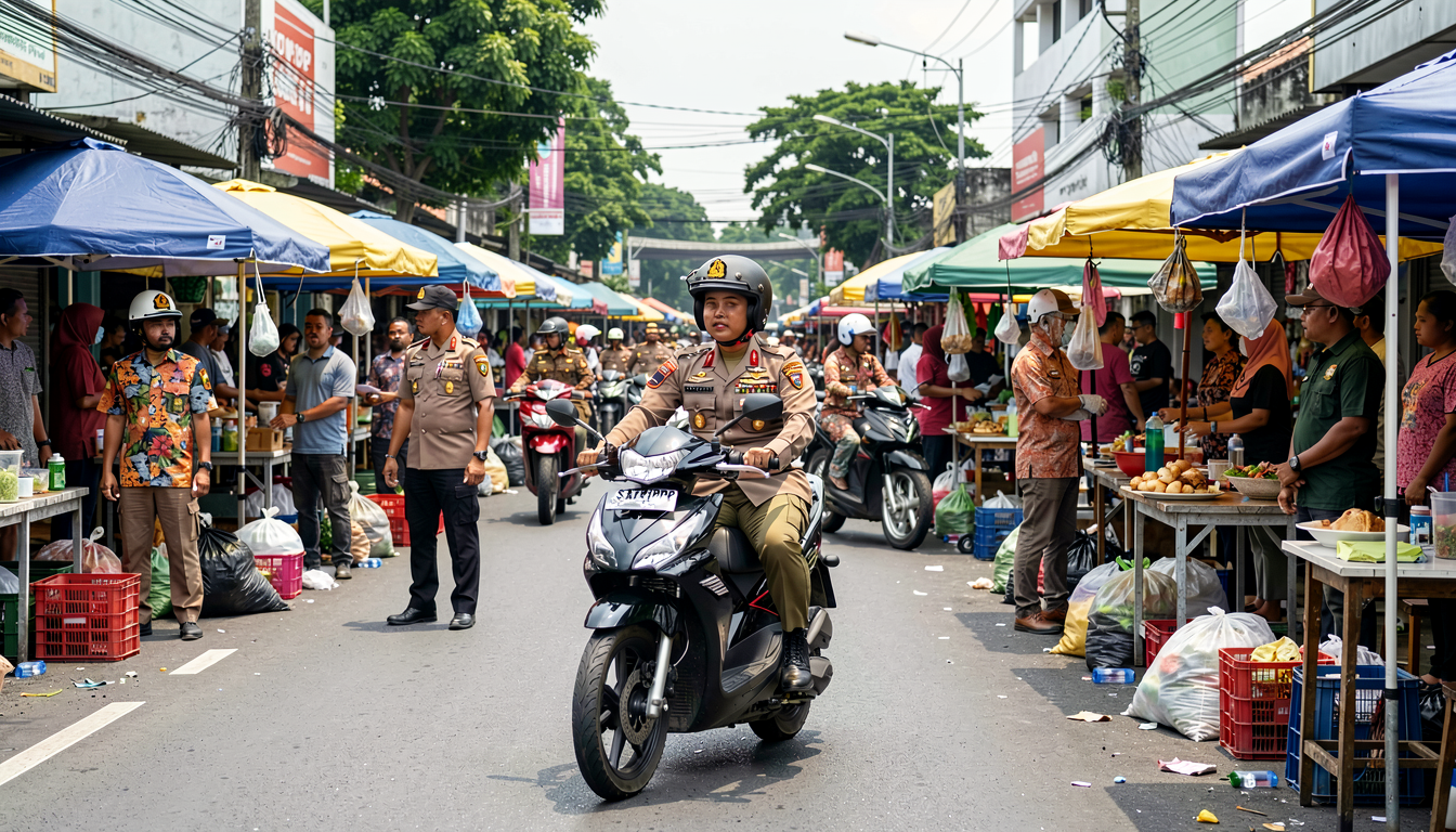 Satpol PP Tangerang Intensifkan Penertiban PKL, Ruas Jalan Utama Kembali Tertib