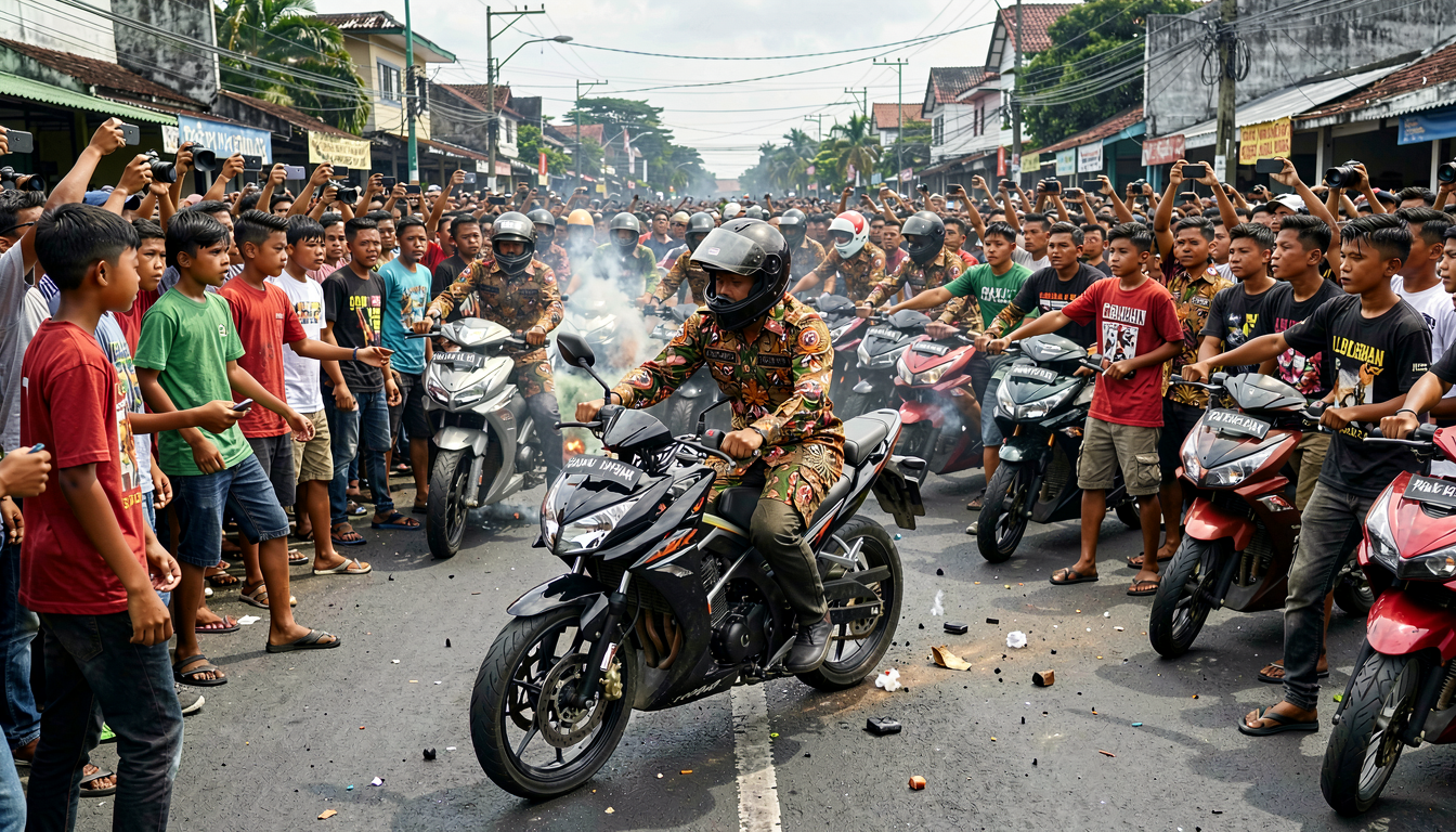 Tawuran Geng Motor Libatkan Ratusan Orang di Makassar, Polisi Ringkus 7 Remaja
