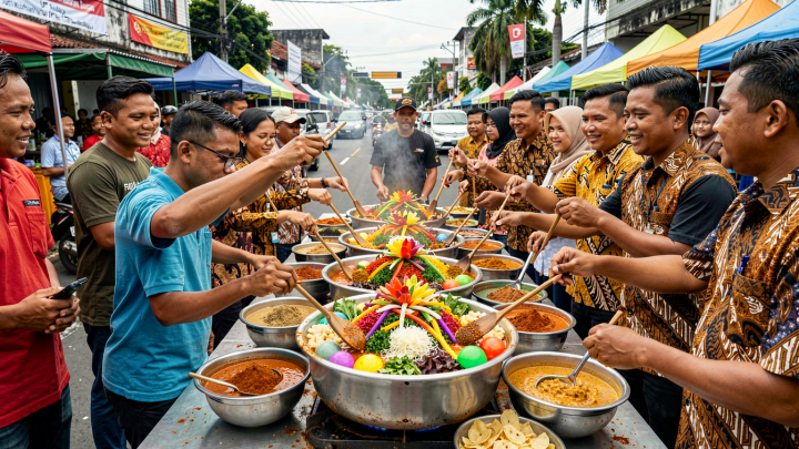 FOTO: Warna Warni Rujak Phoria Meriahkan HUT Ke-733 Surabaya