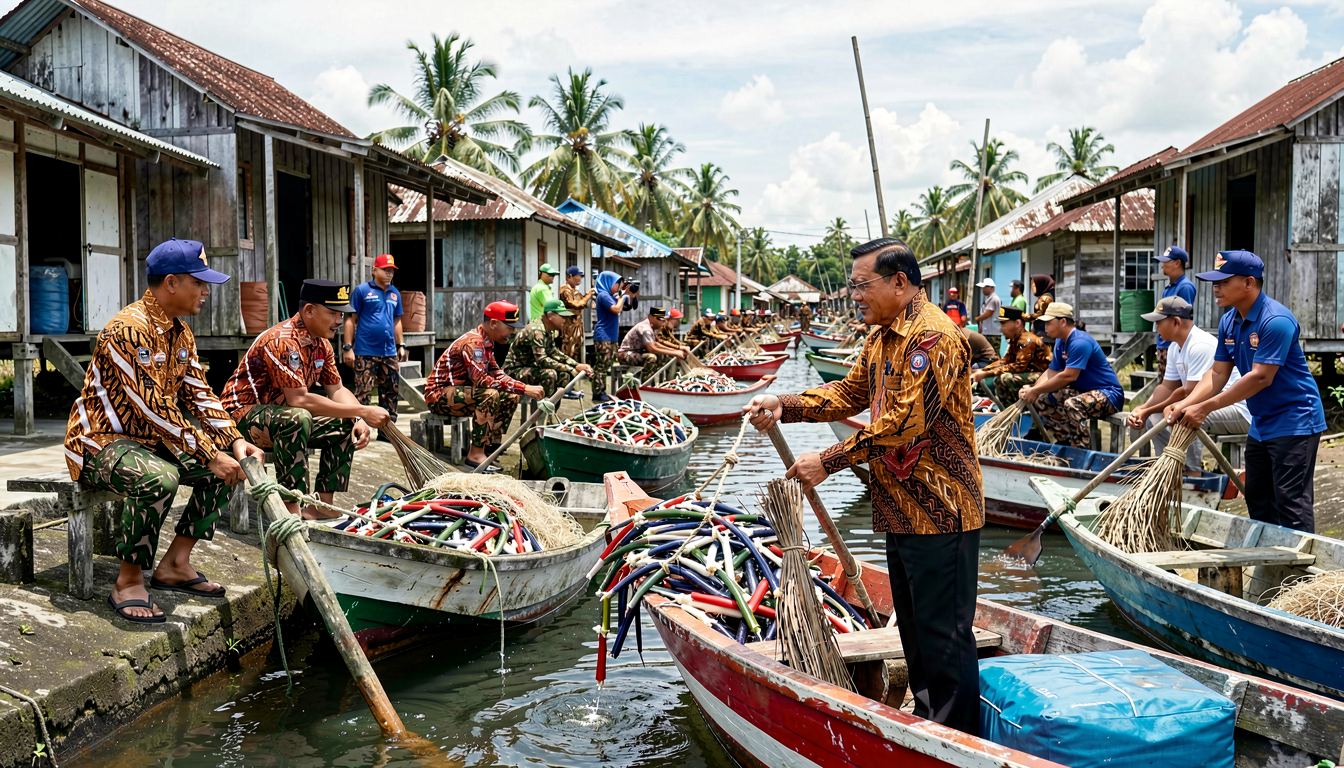 Prabowo Tinjau Kampung Nelayan Merah Putih di Gorontalo: Semua Nelayan Penghasilannya Harus Bertambah