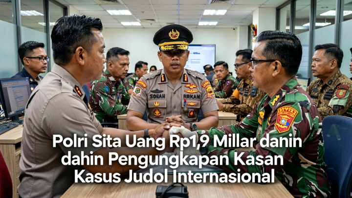 Polri Sita Uang Rp1,9 Miliar dalam Pengungkapan Kasus Judol Internasional