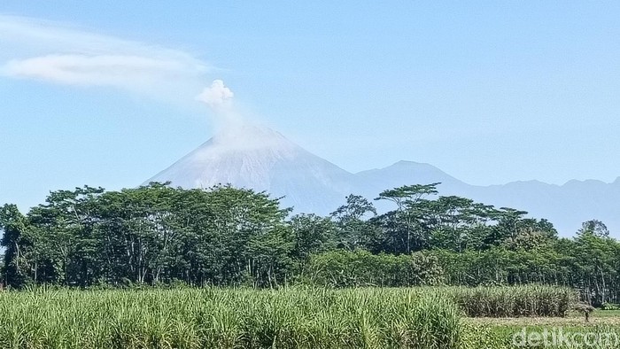 Semeru Erupsi dan Luncurkan Lava Pijar saat TNBTS Masih Terbakar
