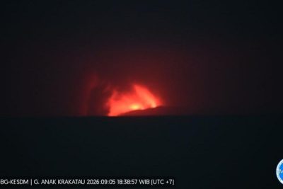 BMKG: Sebaran Abu Anak Krakatau Sampai ke Sebagian Wilayah Jakarta